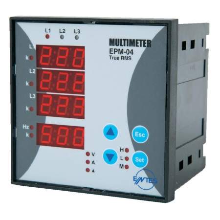 Цифровой измерительный прибор для монтажа в стойку ENTES EPM-04C-96 