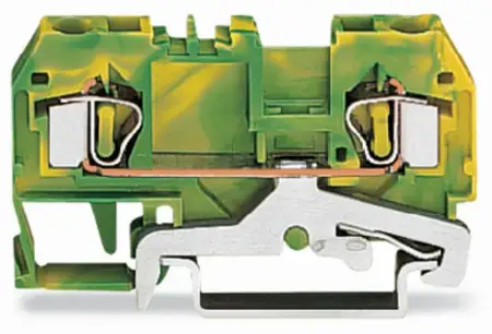 PG клемма WAGO 281-907/999-950, 2 pin, 0.20мм² - 4мм², 32А, конф: Terre, (50 шт)