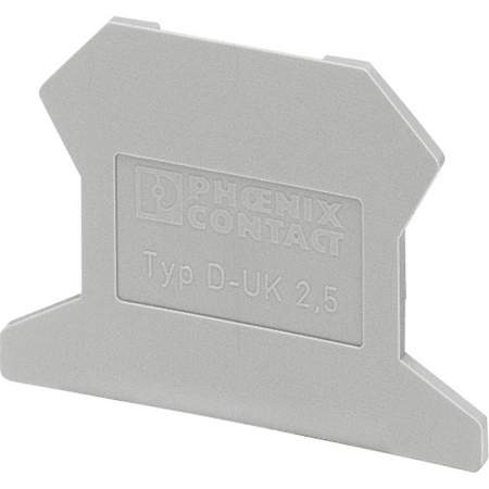 3001022, PHOENIX-CONTACT D-UK 2,5 - Концевая крышка : 1 шт.