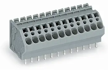 Быстроразъемная клемма WAGO 745-105/005-000, 5 pin, 0.08мм² - 4.00мм², 250В, CS: 5мм, (60 шт)