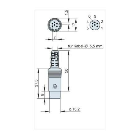 DIN-разъем Hirschmann мAS 60