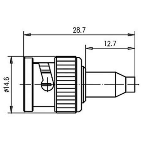 J01000A0040, Telegärtner - BNC-разъем, 50 Ом : 1 шт.