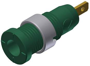 975455704, SKS-HIRSCHMANN MSEB 2610 F 2,8 Au - Лабораторное гнездо, Ø-контакта: 2 мм, зеленый : 1 шт