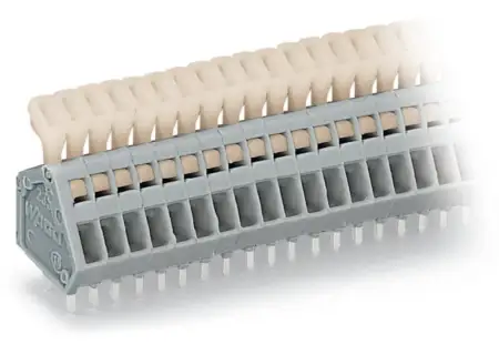 Быстроразъемная клемма WAGO 233-202, 2 pin, 0.08мм² - 0.50мм², 160В, CS: 2.50мм, (600 шт)