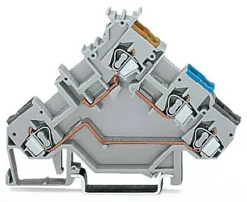 Клемма бесконтактного переключателя WAGO 280-553, 4 pin, 0.08мм² - 2.50мм², 400В, 20А, конф: L, (50 шт)