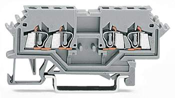 Клемма WAGO 279-626, 4 pin, 0.08мм² - 1.50мм², 800В, 18А, конф: L, (100 шт)