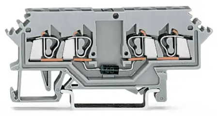 Диодная клемма WAGO 280-623/281-410, 4 pin, 0.08мм² - 2.50мм², 250В, 500мА, конф: L, (100 шт)