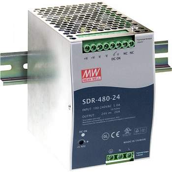 Блок питания с креплением на DIN рейку Mean Well SDR-480-48 