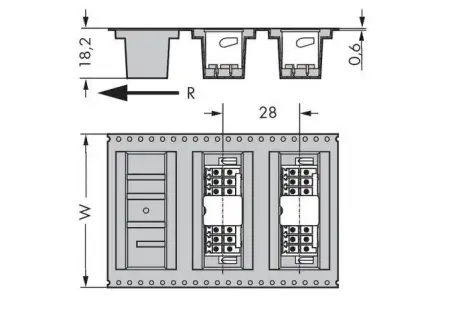 Штифтовая планка WAGO 713-1416/116-000/997-409, 32 pin, 160В, 10А, CS: 3.50мм, (120 шт)