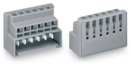 Клеммник WAGO 730-116, 6 pin, 0.75мм² - 1.5мм², 400В, 6А, (50 шт)