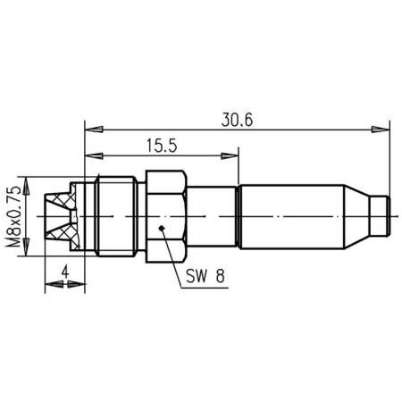 J01701A0008, Telegärtner - FME-разъем, 50 Ом : 1 шт.