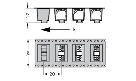 Быстроразъемная клемма WAGO 250-202/353-604/997-404, 2 pin, 0.20мм² - 1.50мм², 320В, CS: 3.50мм, (160 шт)