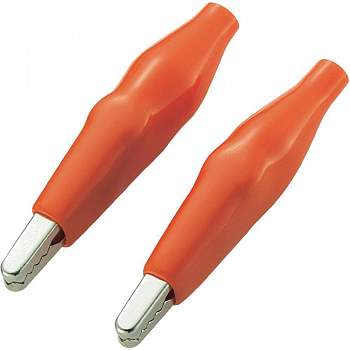 Зажим типа "крокодил" KSS ACR1RD, изолированный, красный, 3 мм, длина: 35 мм : 1 шт.