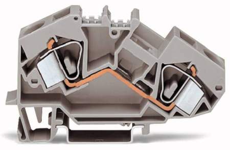 Клемма WAGO 783-601, 2 pin, 0.20мм² - 16мм², 1000В, 76А, конф: L, (25 шт)