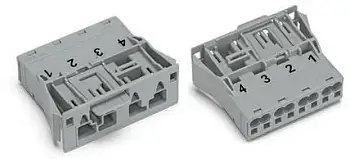 Разъем питания сети WAGO 770-754/062-000, 4 pin, 400В, 25А, (100 шт)