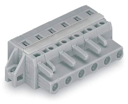 Розетка для подключения кабеля WAGO 231-210/027-000, 10 pin, 0.08мм² - 2.5мм², 630В, CS: 7.50мм, (25 шт)
