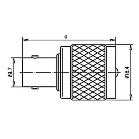 J01008A0801, Telegärtner - Коаксиальный BNC-разъем - UHF-разъем : 1 шт.