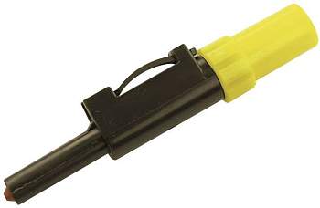 931824103, SKS-HIRSCHMANN SLS 10 B - Лабораторный штекер, Ø-контакта: 4 мм, желтый : 1 шт.