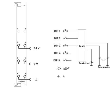 Модуль питания ПЛК WAGO 750-622 
