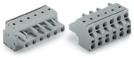 Розетка для подключения кабеля WAGO 231-2207/026-000, 7 pin, 0.2мм² - 2.5мм², 630В, CS: 7.50мм, (50 шт)