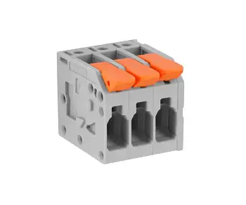 Клемма для печатной платы WAGO 2604-1102, 2 pin, 0.20мм² - 4мм², 630В, 32А, CS: 5мм, (1 шт)