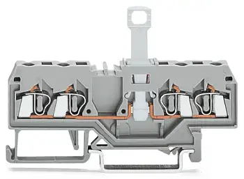 N клемма с разделителем WAGO 280-836, 4 pin, 0.08мм² - 2.50мм², 400В, 10А, конф: L, (50 шт)