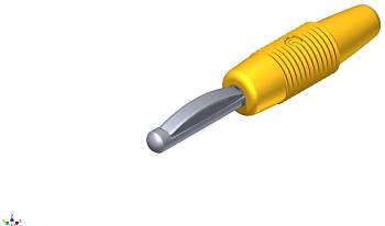 930047103, SKS-HIRSCHMANN VON 20 - Банановый штекер, Ø-контакта: 4 мм, желтый : 1 шт.