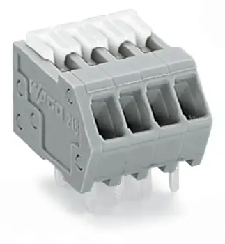 Быстроразъемная клемма WAGO 218-502/000-006, 2 pin, 0.08мм² - 0.50мм², 160В, CS: 2.54мм, (1000 шт)