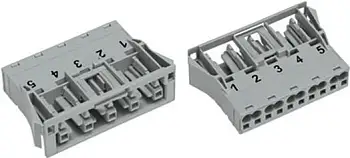 Разъем питания сети WAGO 770-745/060-000, 5 pin, 400В, 25А, (100 шт)