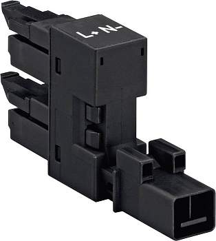 Сетевой распределитель H WAGO 890-1686, 2 pin, вилка, 2 x розетка, (1 шт)