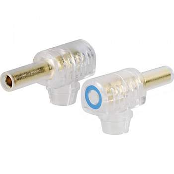 Банановый штекер TRU Components 1582240, Ø-контакта: 4 мм, синий : 1 шт.