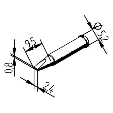 Паяльное жало Ersa 0102CDLF24L 