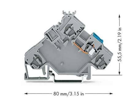 Клемма привода WAGO 280-592, 1 pin, 0.08мм² - 2.50мм², 400В, 20А, конф: L, (10 шт)