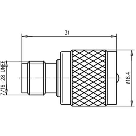 J01019A0002, Telegärtner - Коаксиальный TNC-разъем - UHF-разъем : 1 шт.