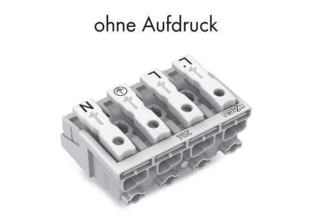 Разъем питания сети WAGO 294-4004, 4 pin, 0.5мм² - 1.5мм², 24А, (500 шт)