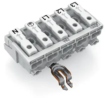 Разъем питания сети WAGO 294-5325, 5 pin, 0.5мм² - 1.5мм², 24А, (250 шт)
