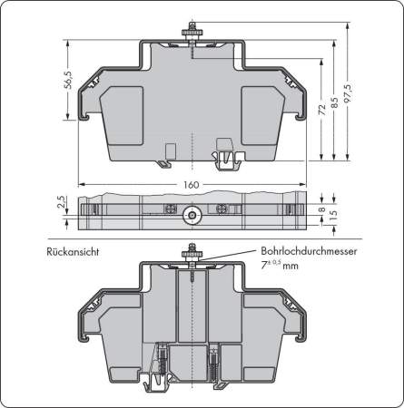 Держатель крышки WAGO 709-168, (10 шт)