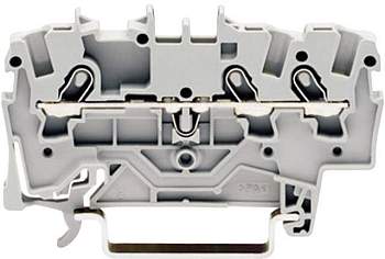 Клемма WAGO 2001-1301, 3 pin, 0.25мм² - 2.50мм², 800В, 18А, конф: L, (1 шт)