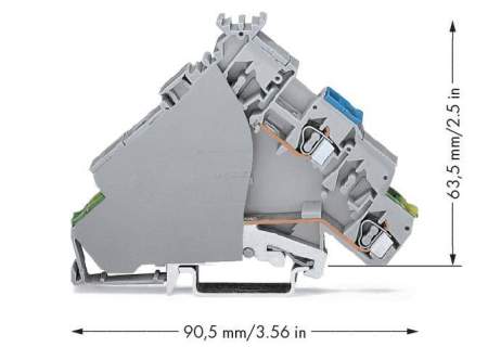 Клемма привода WAGO 280-578, 3 pin, 0.08мм² - 2.50мм², 400В, 20А, конф: L, (20 шт)