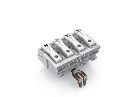 Разъем питания сети WAGO 294-5224, 4 pin, 0.5мм² - 1.5мм², 24А, (500 шт)