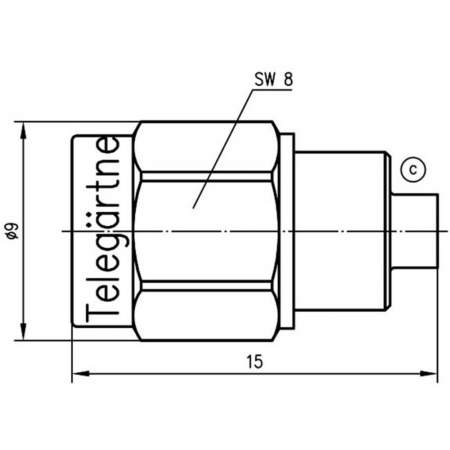J01152A0011, Telegärtner - SMA Нагрузочное сопротивление : 1 шт.