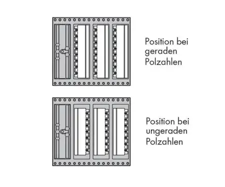 Штифтовая планка WAGO 231-468/001-000/105-604/997-40, 8 pin, 320В, 16А, CS: 5мм, (330 шт)