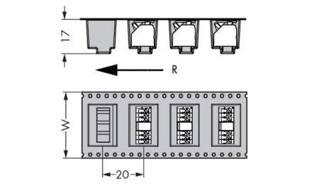 Быстроразъемная клемма WAGO 250-208/353-604/997-406, 8 pin, 0.20мм² - 1.50мм², 320В, CS: 3.50мм, (160 шт)