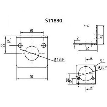 Г-образная деталь Datalogic 95ACC3350 