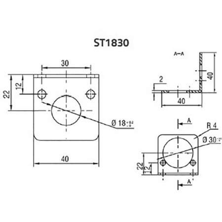 Г-образная деталь Datalogic 95ACC3350 