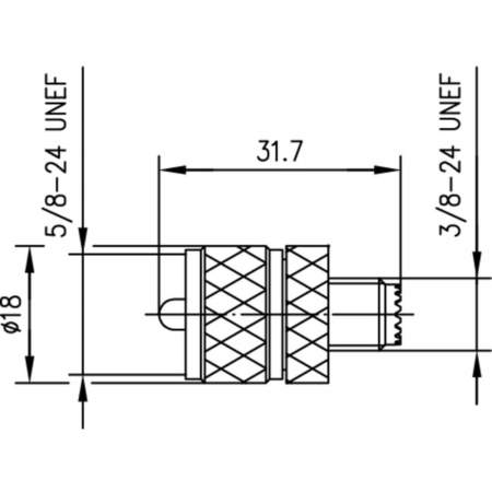J01043F0002, Telegärtner - Коаксиальный UHF-разъем - UHF-мини-разъем : 1 шт.