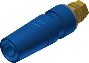 972357702, SKS-HIRSCHMANN SAB 2600 G M4 Au - Лабораторное гнездо, Ø-контакта: 4 мм, синий : 1 шт.