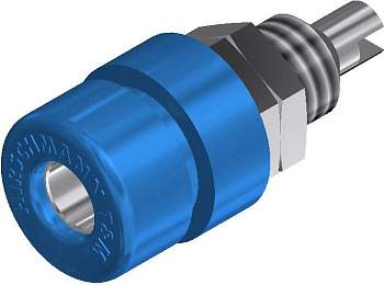 930166102, SKS-HIRSCHMANN BIL 30 - Лабораторное гнездо, Ø-контакта: 4 мм, синий : 1 шт.