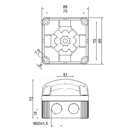 Светильник Werma Signaltechnik 853.100.55 