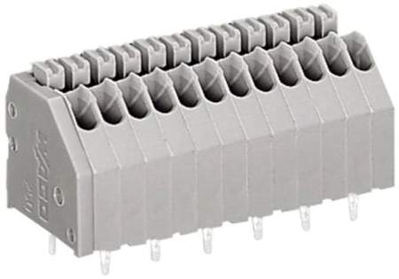 Быстроразъемная клемма WAGO 250-1402, 2 pin, 0.14мм² - 0.50мм², 160В, 2А, CS: 2.54мм, (1 шт)